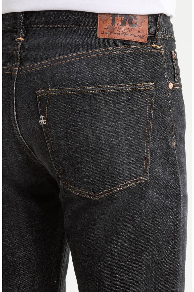 The Charlie Slim Straight Leg Jeans, Alternate, color, FUJI BLACK