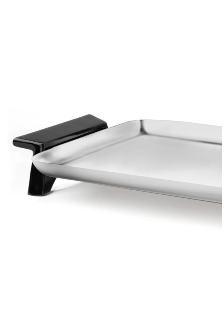 Circa Rectangular Footed Tray, Alternate, color, SILVER