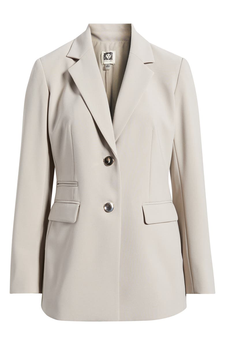 Anne Klein Two-Button Stretch Blazer, Alternate, color, Porcini