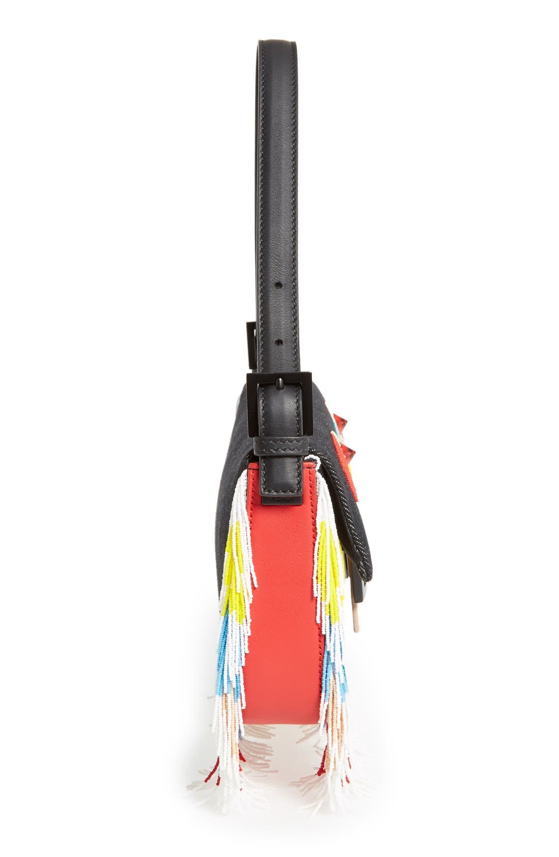 Fendi 'Bird' Beaded Baguette, Alternate, color, 
