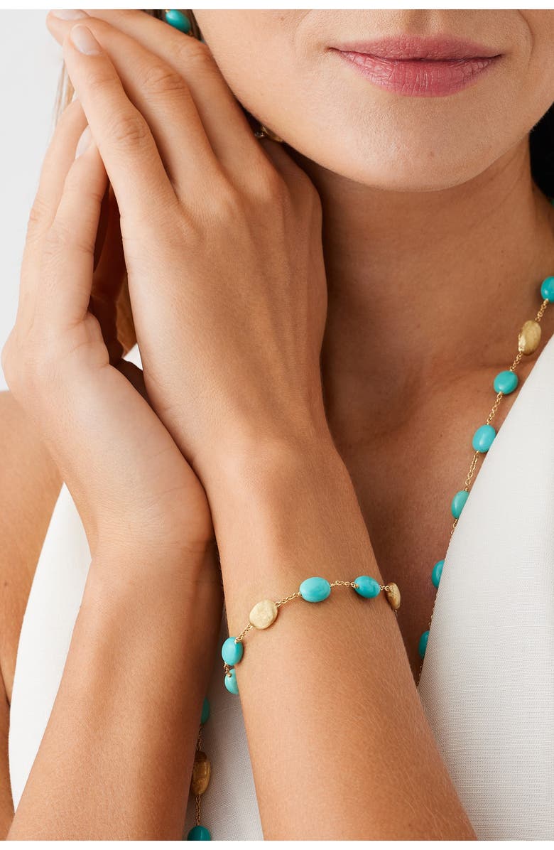 Marco Bicego Siviglia Turquoise Bracelet, Alternate, color, 18K Yellow Gold
