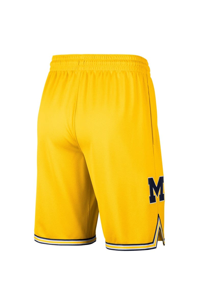 Jordan Brand Men's Jordan Brand Maize Michigan Wolverines Replica Team Basketball Shorts, Alternate, color,