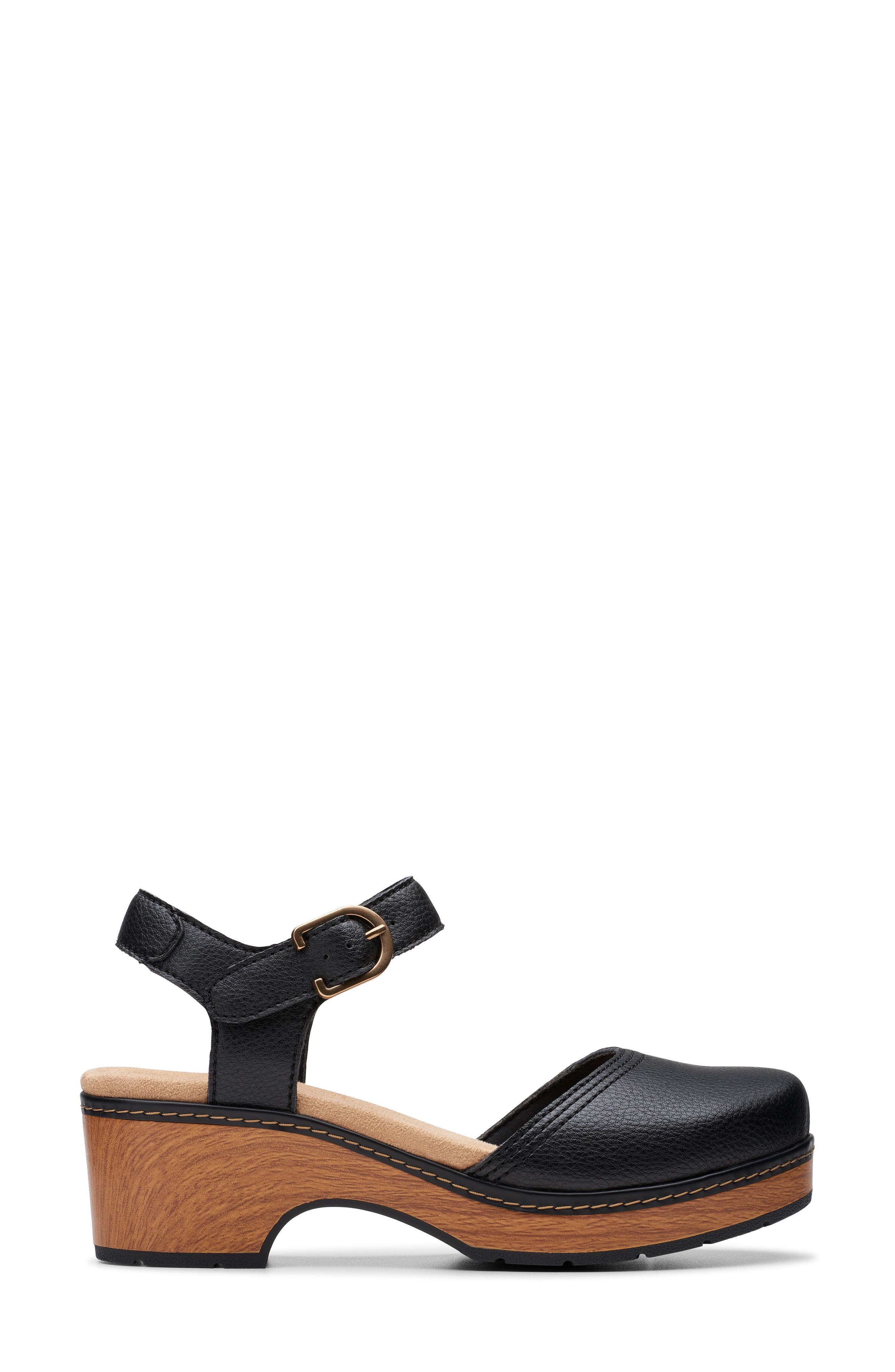 Clarks<sup>®</sup> Paizlee Bay Sandal, Alternate, color, Black Leather