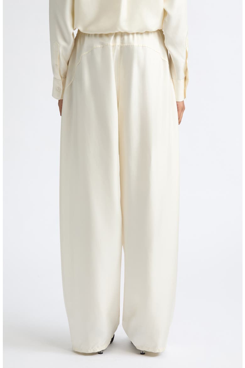 Silk Track Pants, Alternate, color, IVORY