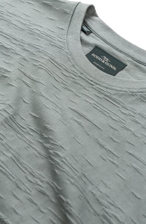Rodd & Gunn Leith Valley Jacquard Fitted Tee In Sage Green
