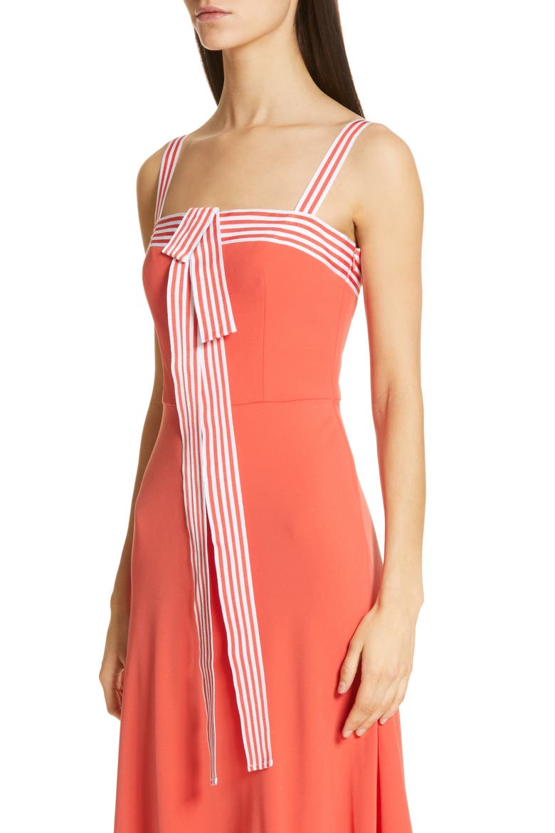 Tie Front Dress, Alternate, color, CORAL