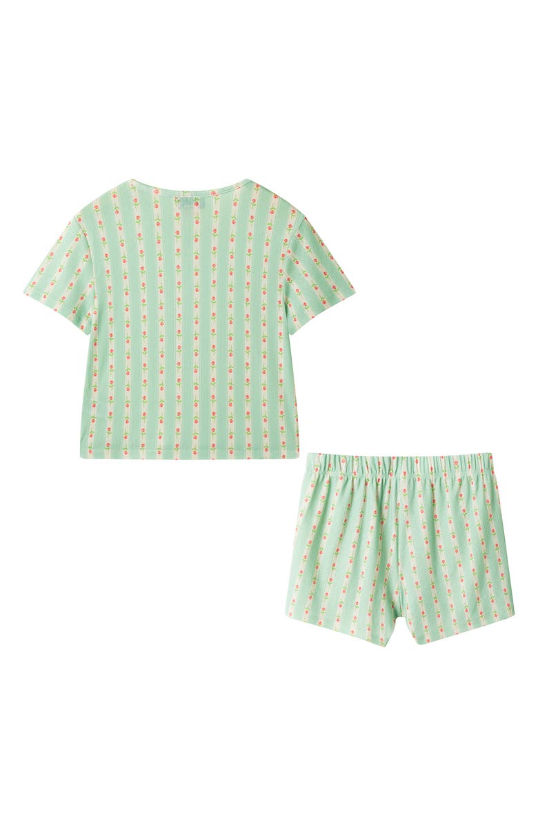 Andy & Evan Kids' Short Pajamas, Alternate, color, Light Green Floral