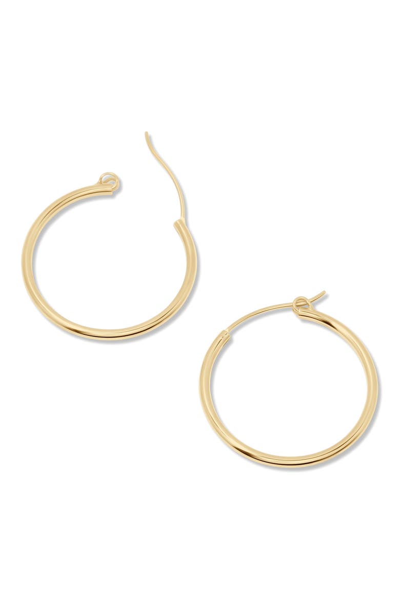 Nellie Hoop Earrings, Alternate, color, GOLD - 29MM