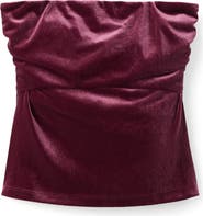 MANGO TEEN Velvet Tube Top
