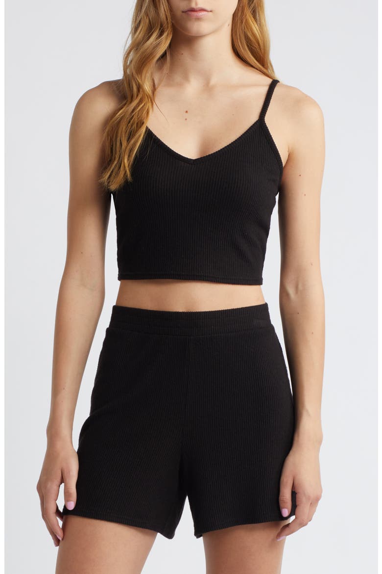 3-Piece Cozy Rib Pajamas, Alternate, color, BLACK