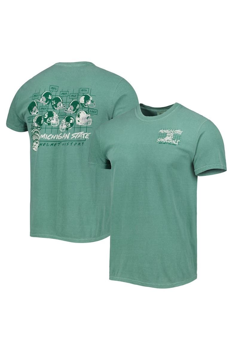 Men's Green Michigan State Spartans Vault Helmet History Comfort T-Shirt, Main, color, Green