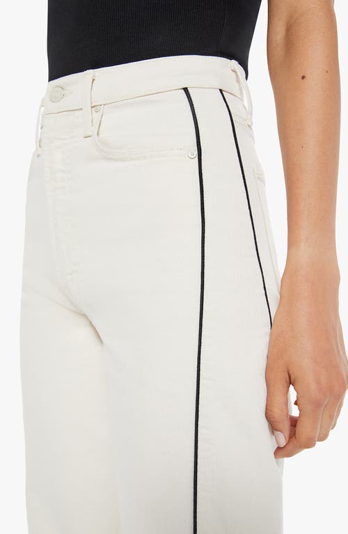 Mother Half Piped Ankle Wide Leg Jeans In Act Natural In Act Natural