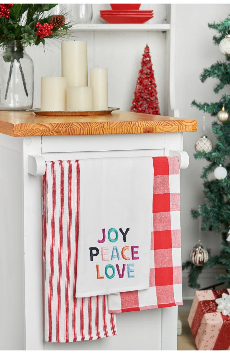 C&F Home JOY. PEACE. LOVE Towel, Alternate, color, Blue