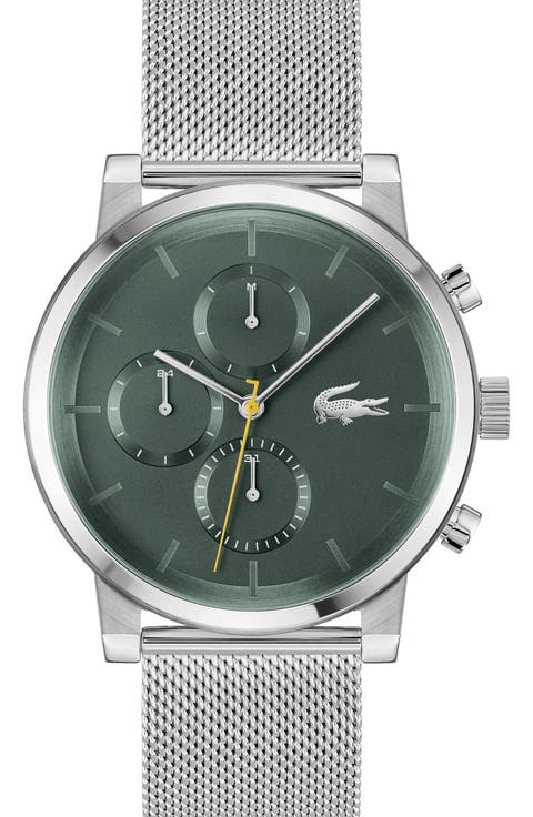 Replay Chronograph Mesh Strap Watch, 44mm