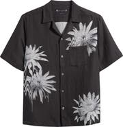 AllSaints Floraze Floral Graphic Button-Up Camp Shirt