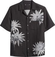 AllSaints Floraze Floral Graphic Button-Up Camp Shirt