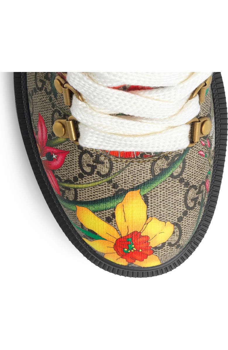 Gucci Trip GG Floral GG Supreme Combat Boot, Alternate, color,