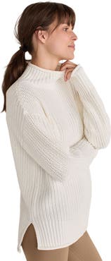 Haven Well Within Organic Cotton Shaker Stitch Roll Neck Sweater
