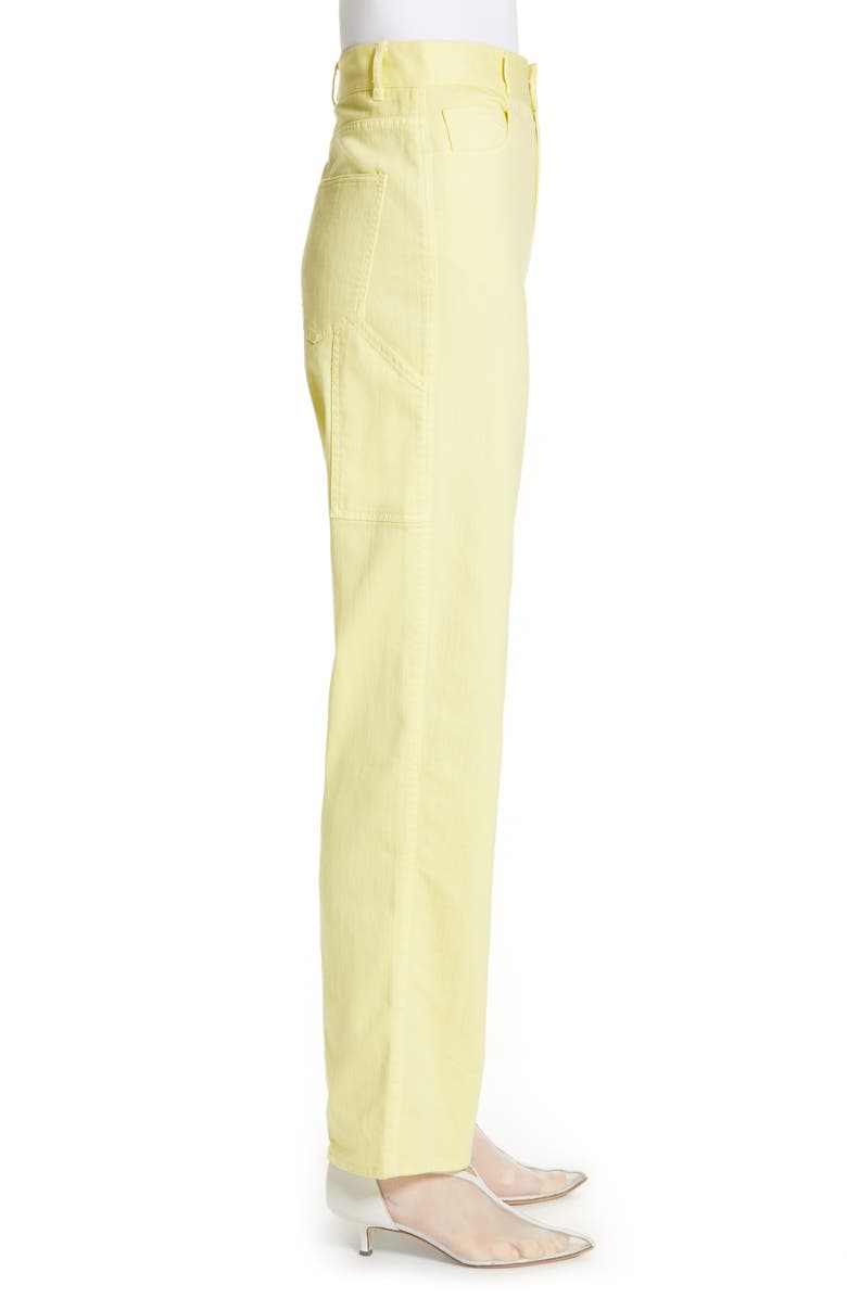 Tibi High Waist Straight Leg Denim Pants, Alternate, color, 