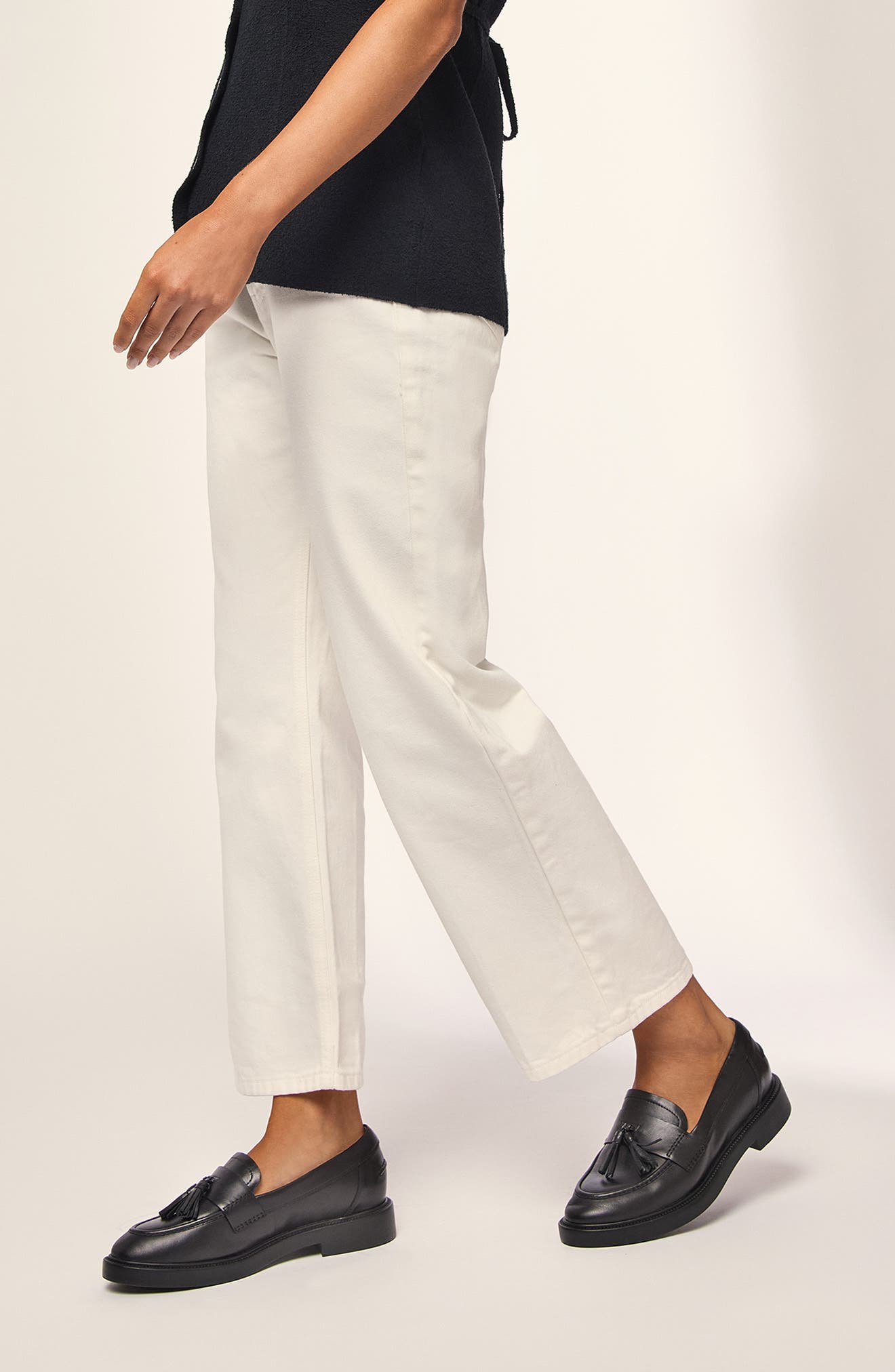 FRANKIE4 Octavia Platform Tassel Loafer, Alternate, color, Black