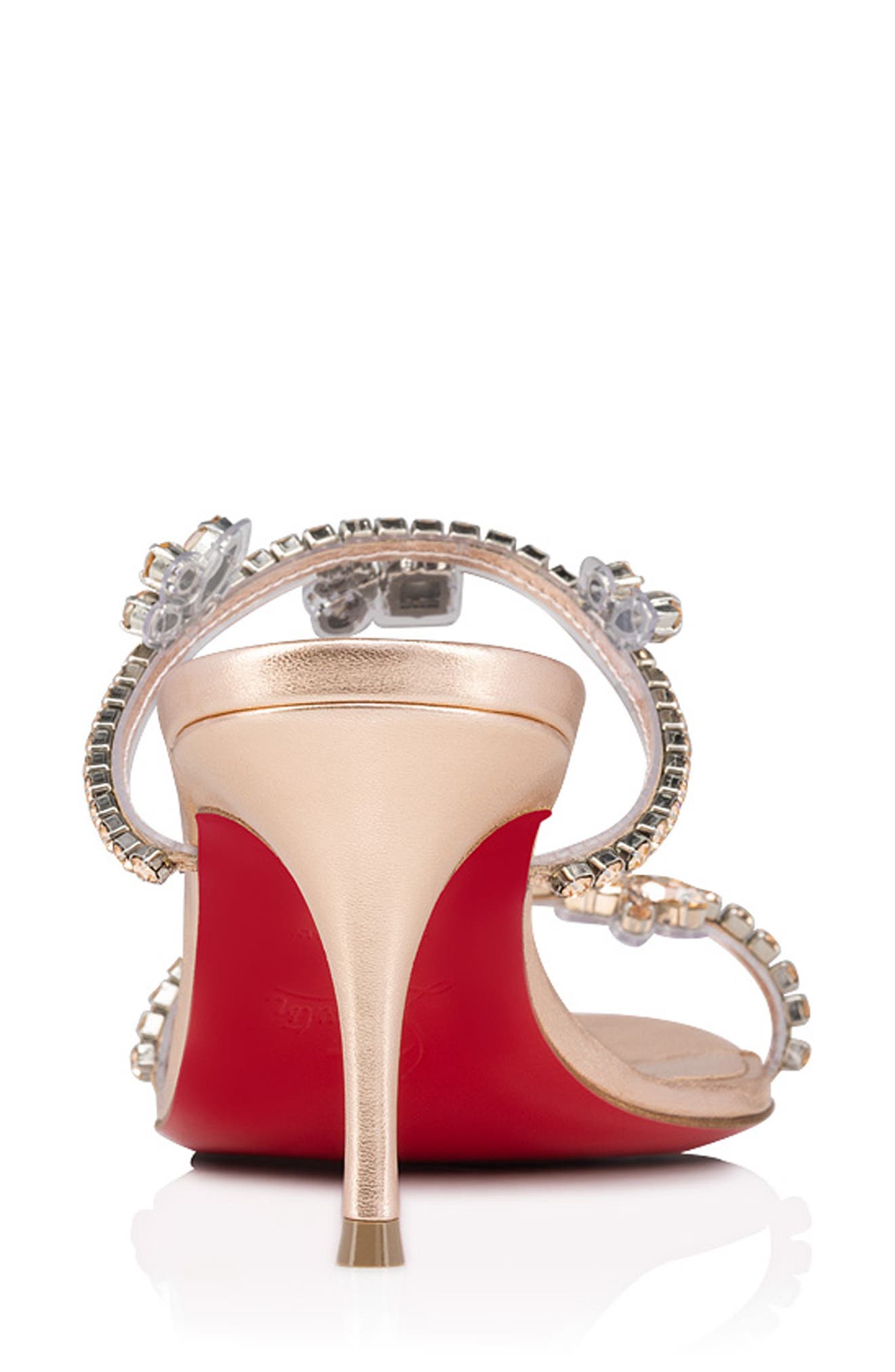 Christian Louboutin Just Queen Crystal Embellished Slide Sandal, Alternate, color, 