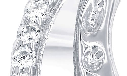 Shop Simona Cubic Zirconia Wavy Hoop Earrings