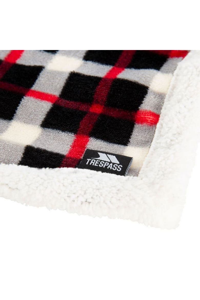 Vallon Fleece Blanket, Alternate, color, Red and Black and White