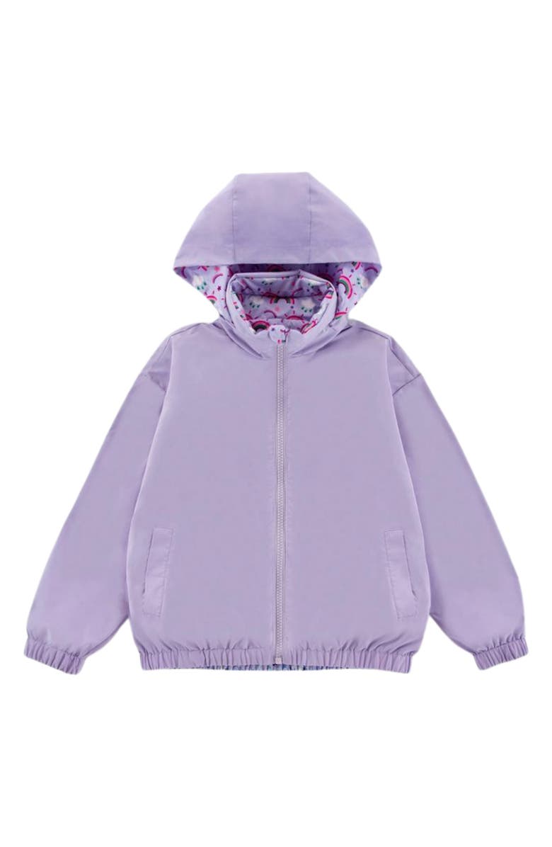 CALONIE Kids' Max Rain Water Repellent Reversible Windbreaker, Alternate, color, Purple