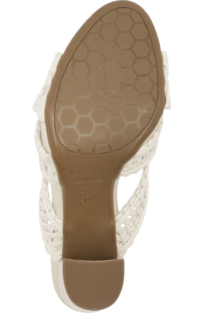 Arezzo Ciara Block Heel Sandal, Alternate, color, Off White