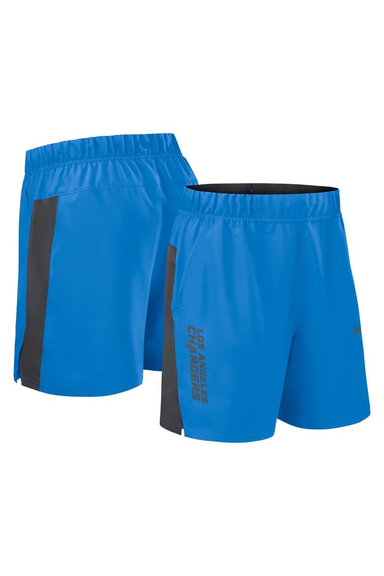 Men's Nike Powder Blue Los Angeles Chargers Woven Victory Performance Shorts, Main, color, Powder Blue