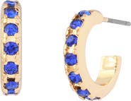 Kurt Geiger London Stone Huggie Hoop Earrings