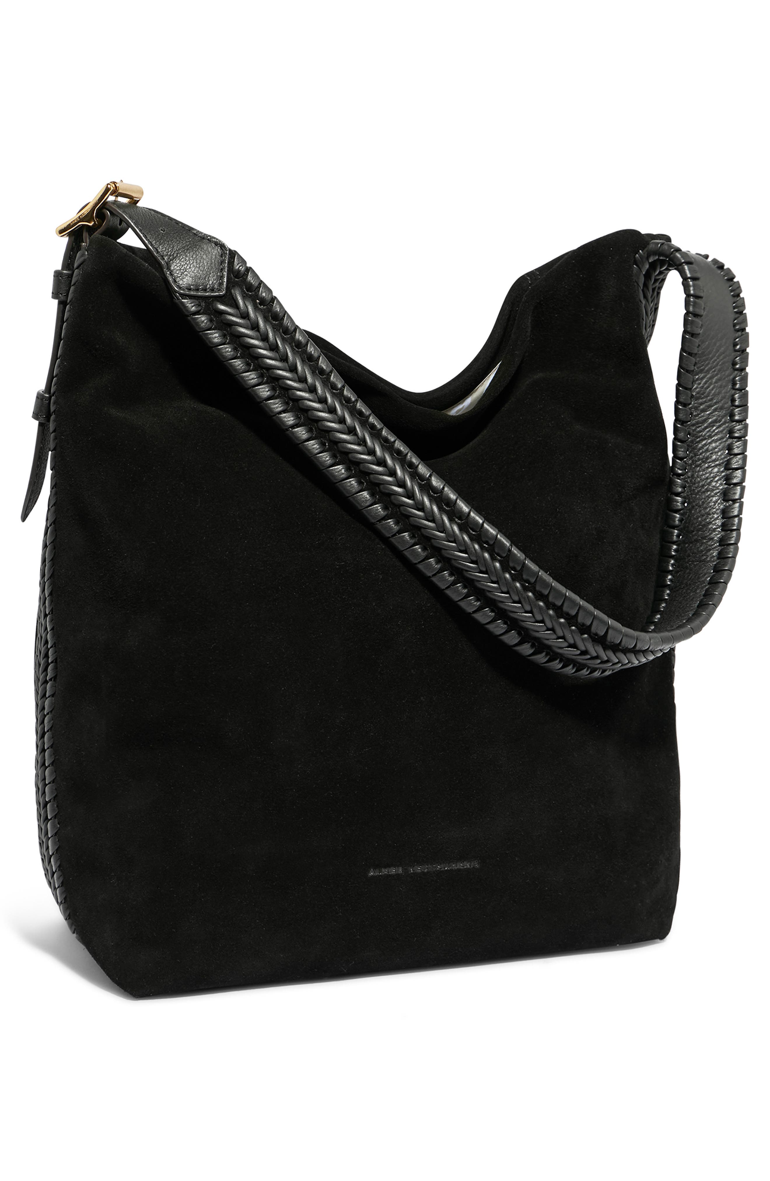 AIMEE All for Love Suede Bucket Bag, Alternate, color, 