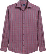 johnnie-O Kenney Check Stretch Button-Up Shirt