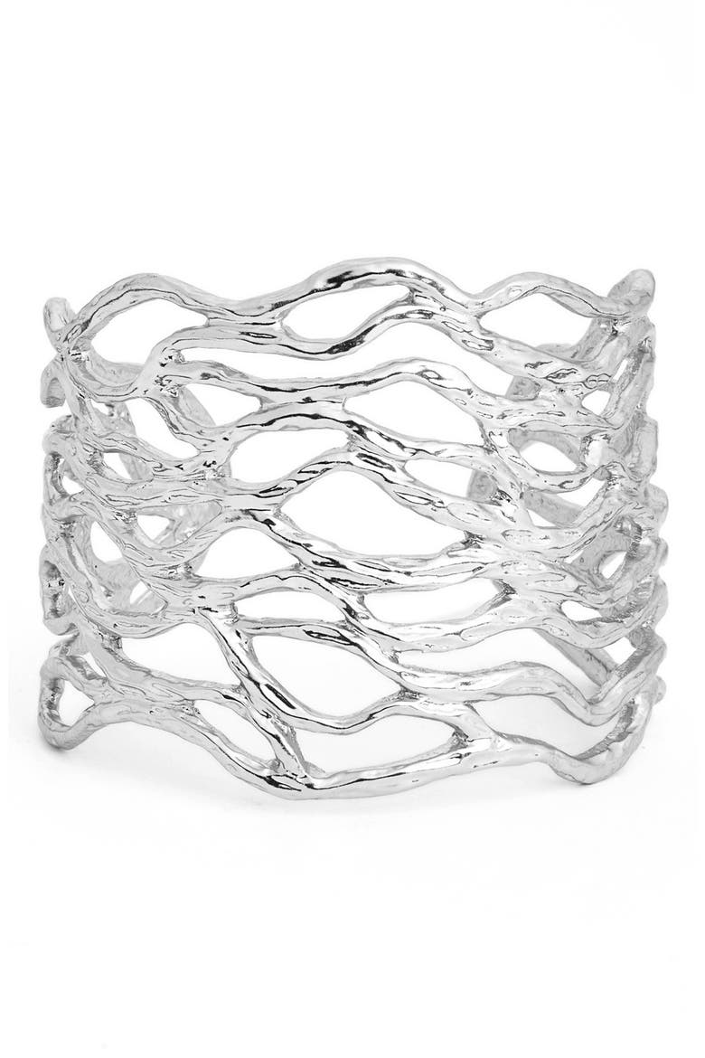 Open Cuff, Main, color, SILVER