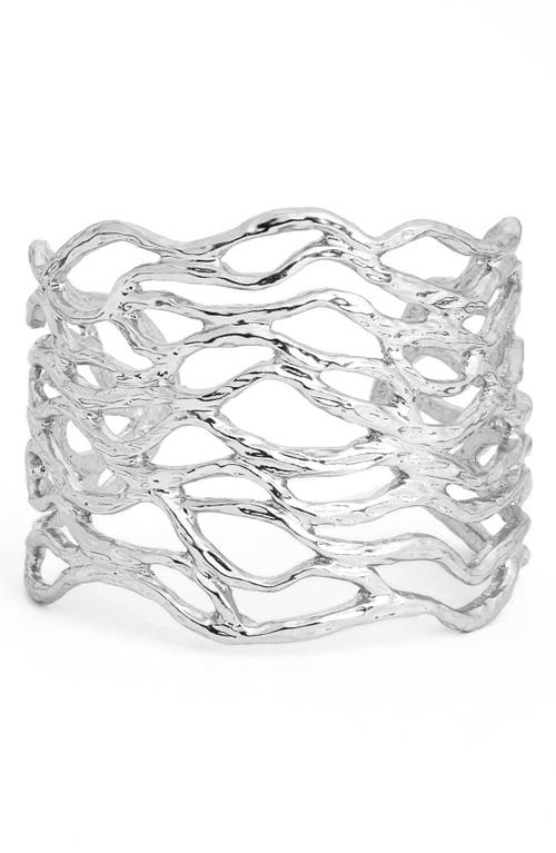 Karine Sultan Open Cuff in Silver 