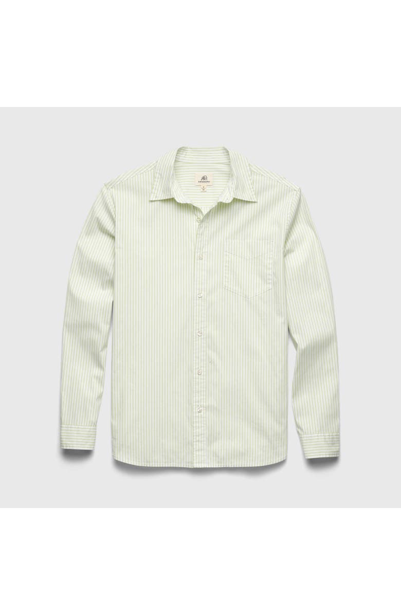 Surfside Supply Co. Brian Pinstripe Shirt, Main, color, Margarita Green