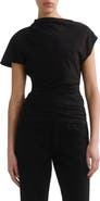 AGOLDE Beckly Asymmetrical Organic Cotton T-Shirt