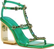 AZALEA WANG Schantelle Ankle Strap Wedge Sandal