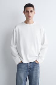 COS Relaxed Jersey Interlock Long-Sleeved T-Shirt