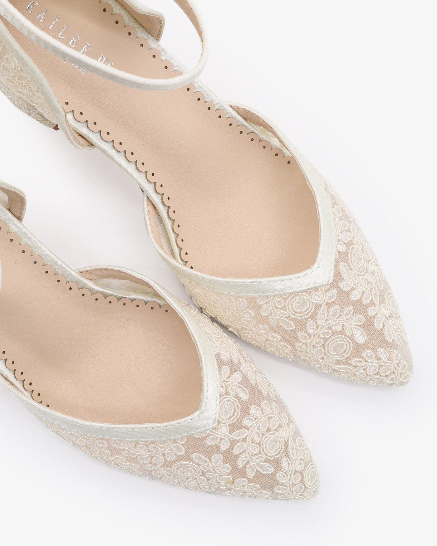 Abby Lace Block Heel, Alternate, color, Ivory