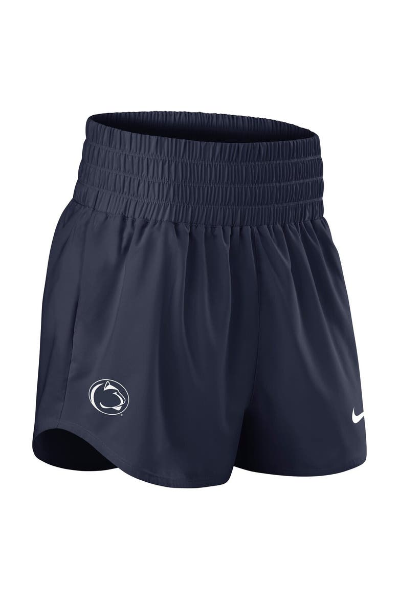 Women's Nike Navy Penn State Nittany Lions Performance One Dri-FIT High-Rise Shorts, Alternate, color, Navy