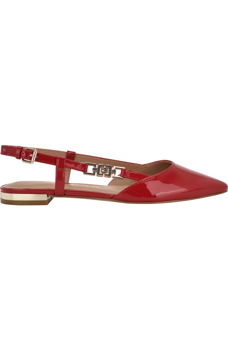 GUESS Franie Pointed Toe Slingback Flat, Alternate, color,