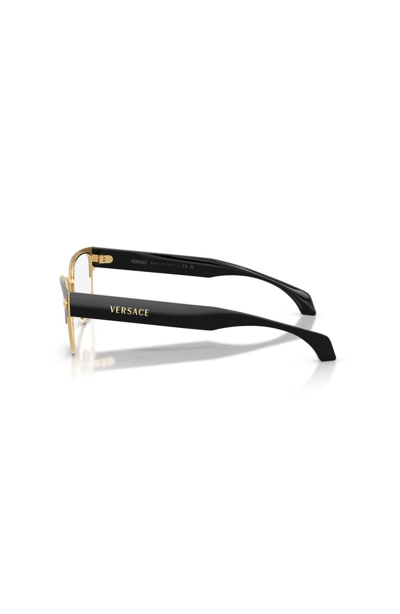 Versace 53mm Cat Eye optical glasses, Alternate, color, Black