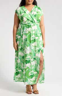 Renee C Floral Sleeveless Maxi Dress