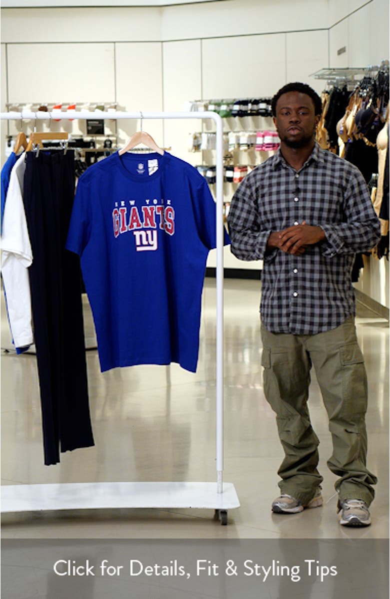 Men's Royal New York Giants Home Team Adaptive T-Shirt, sales video thumbnail