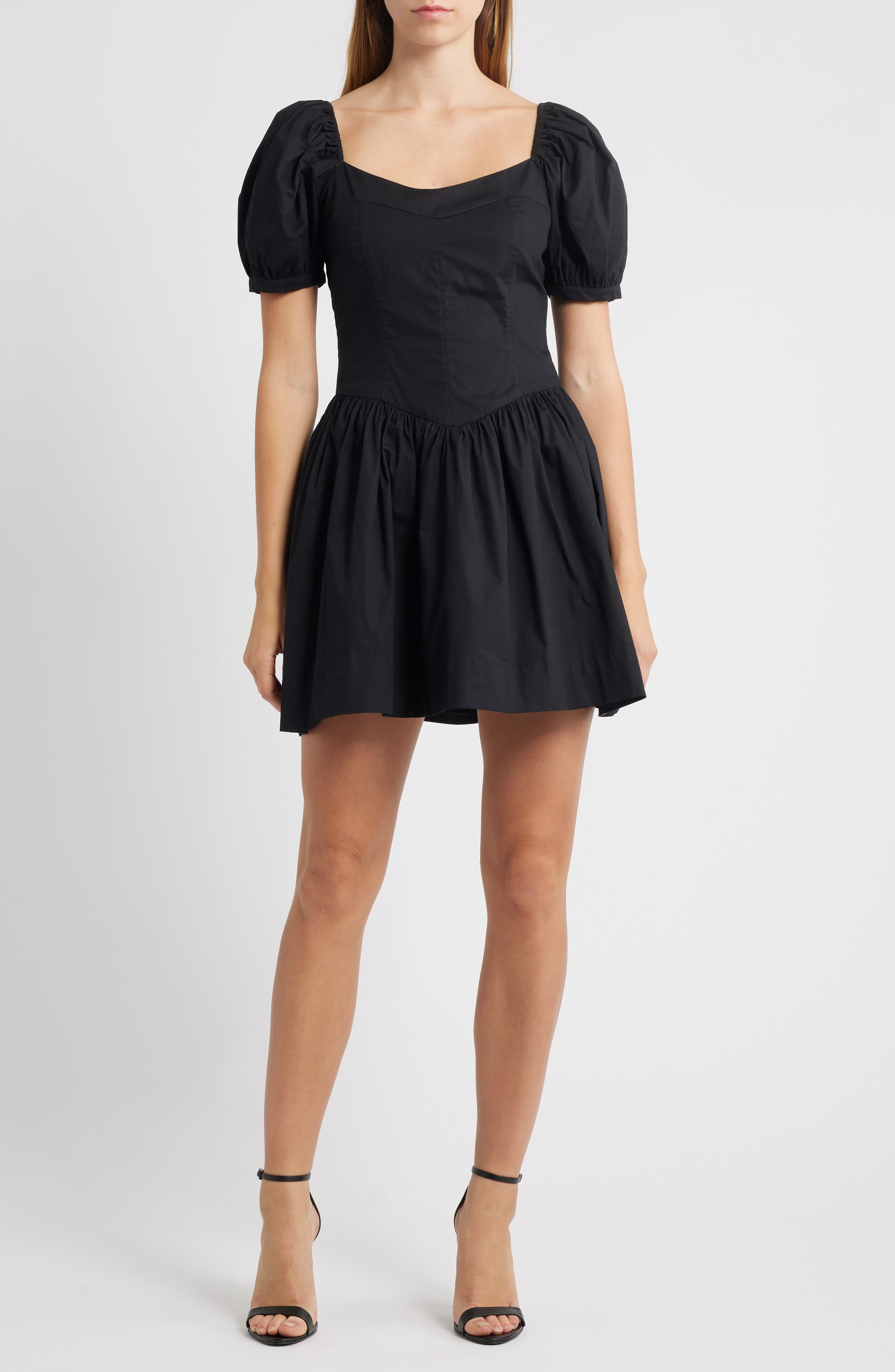 WAYF Fiona Short Sleeve Minidress