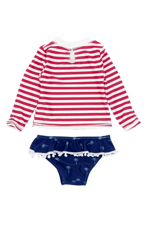 Feather 4 Arrow Sandy Toes Two-piece Rashguard Swimsuit In Twilight