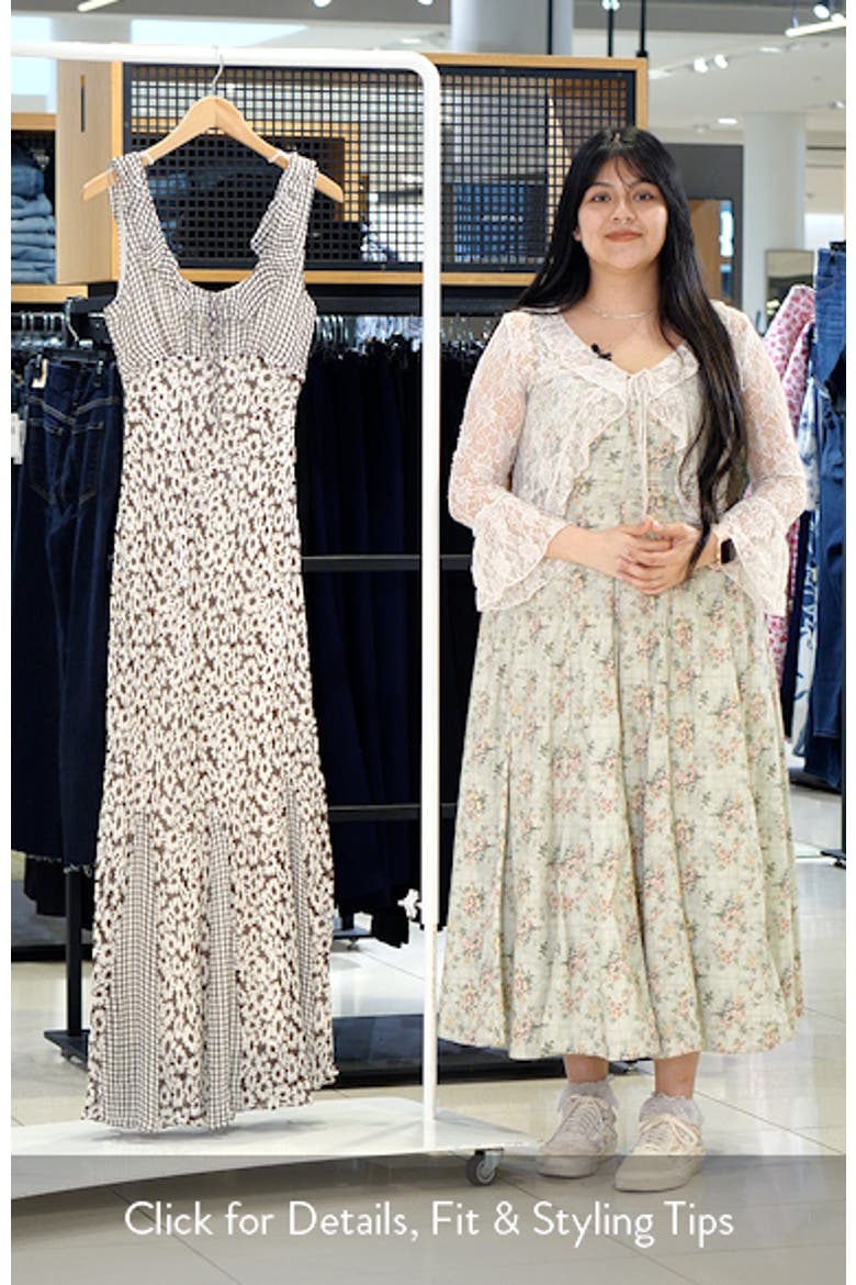 Dahlia Mixed Print Maxi Dress video