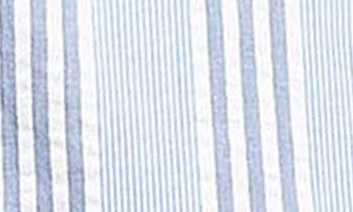 Barbour Stonebay Stripe Short Sleeve Cotton Seersucker Button-up Shirt