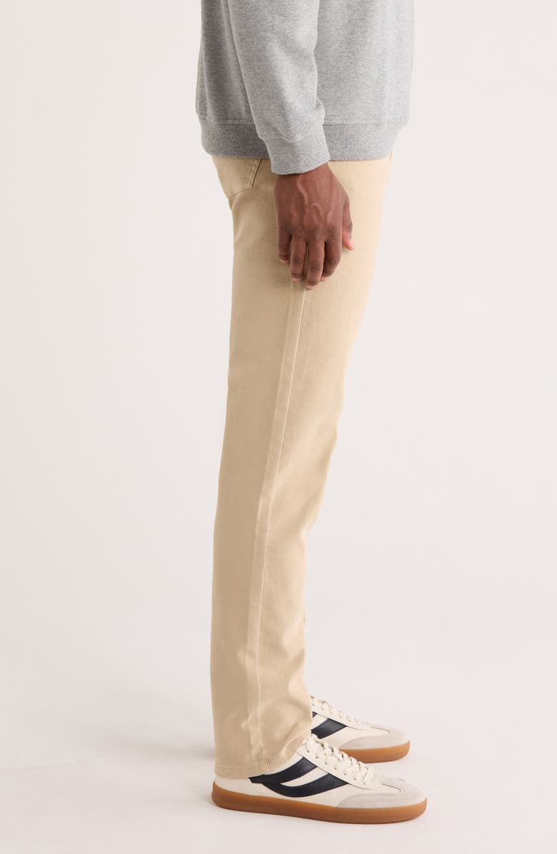 Marine Layer Flex Slim Straight Leg Stretch Twill Pants, Alternate, color, Khaki